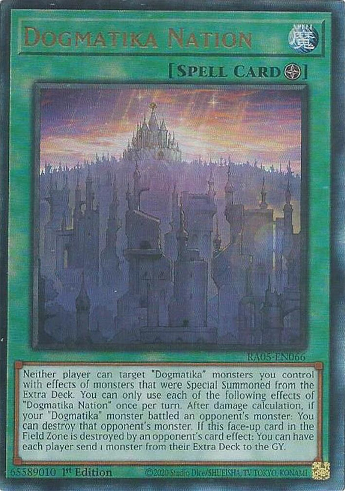 Dogmatika Nation (Ultimate Rare) [RA05-EN066] Ultimate Rare Yu-Gi-Oh!