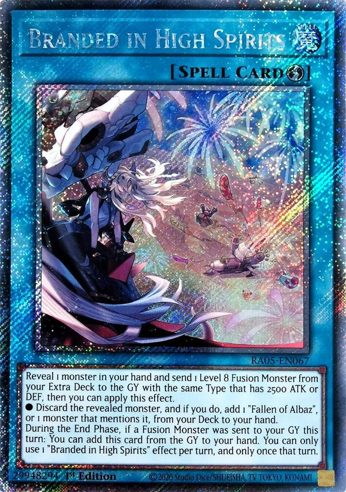 Branded in High Spirits (Platinum Secret Rare) [RA05-EN067] Platinum Secret Rare Yu-Gi-Oh!