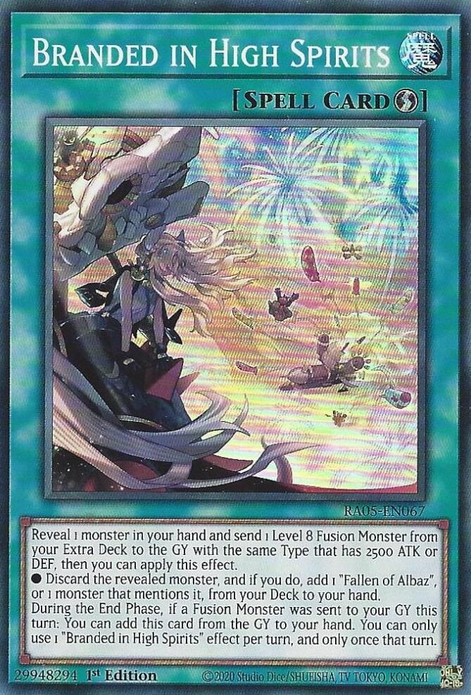 Branded in High Spirits [RA05-EN067] Super Rare Yu-Gi-Oh!