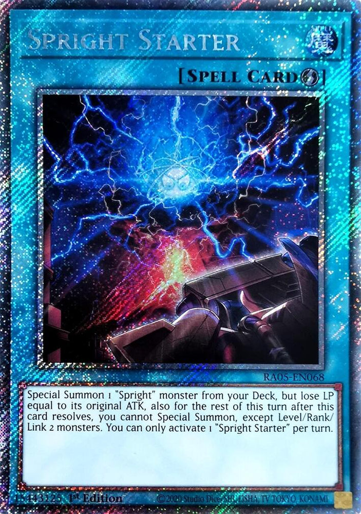 Spright Starter (Platinum Secret Rare) [RA05-EN068] Platinum Secret Rare Yu-Gi-Oh!