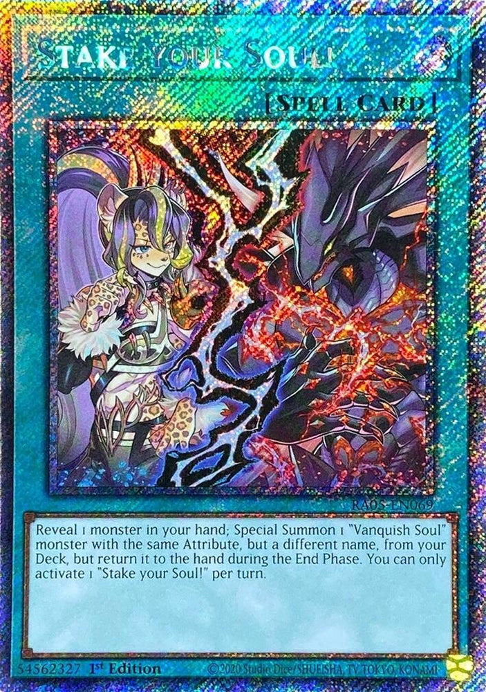Stake your Soul! (Platinum Secret Rare) [RA05-EN069] Platinum Secret Rare Yu-Gi-Oh!