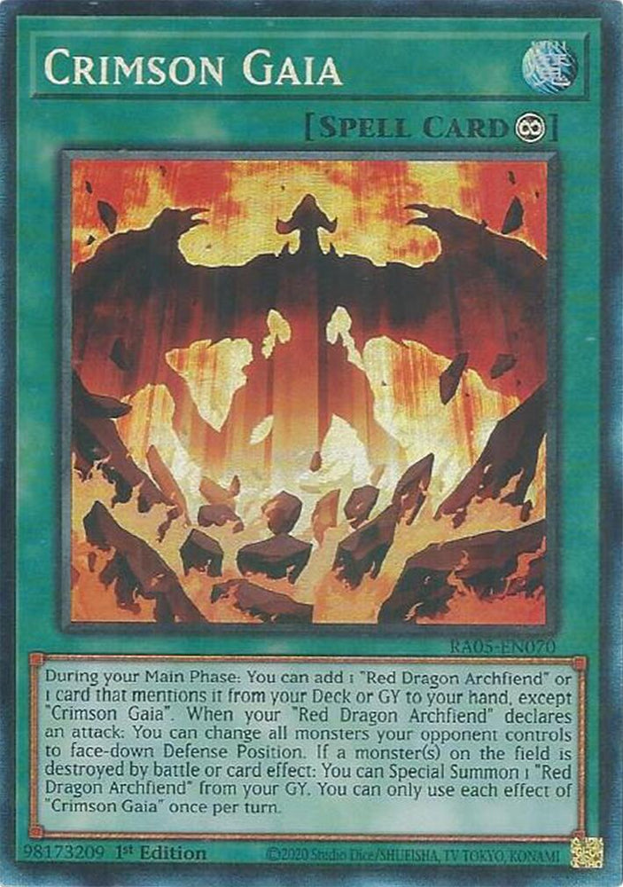 Crimson Gaia (Collector's Rare) [RA05-EN070] Collector's Rare Yu-Gi-Oh!