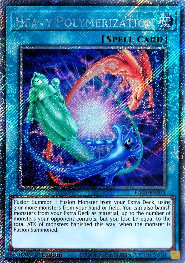 Heavy Polymerization (Platinum Secret Rare) [RA05-EN071] Platinum Secret Rare Yu-Gi-Oh!
