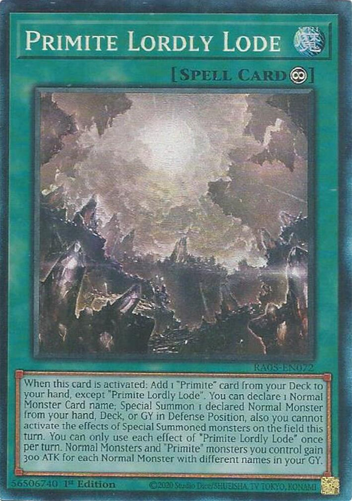 Primite Lordly Lode (Collector's Rare) [RA05-EN072] Collector's Rare Yu-Gi-Oh!