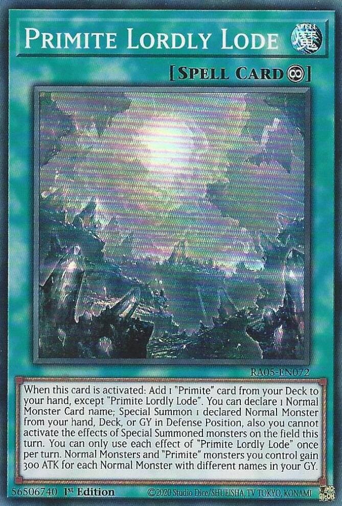 Primite Lordly Lode [RA05-EN072] Super Rare Yu-Gi-Oh!