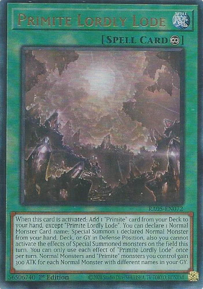 Primite Lordly Lode (Ultimate Rare) [RA05-EN072] Ultimate Rare Yu-Gi-Oh!