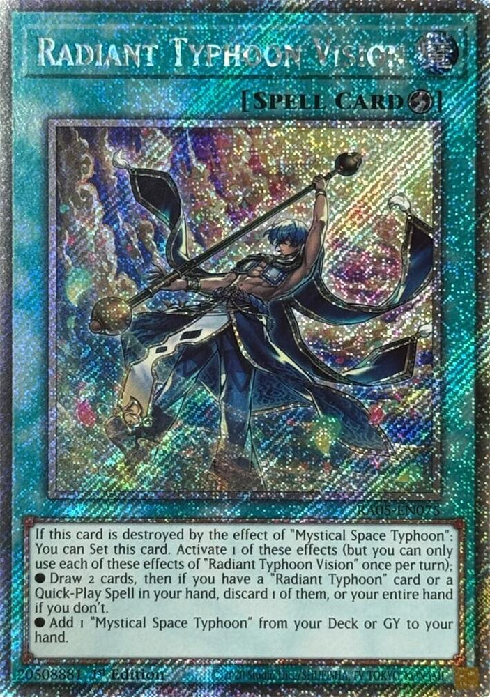 Radiant Typhoon Vision (Platinum Secret Rare) [RA05-EN075] Platinum Secret Rare Yu-Gi-Oh!