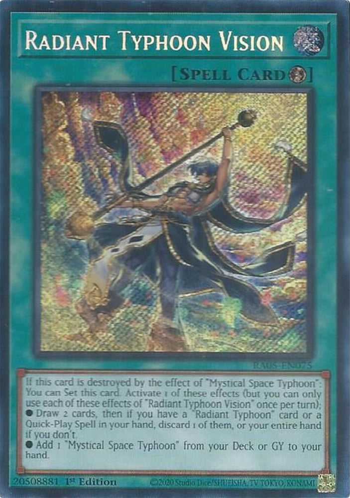 Radiant Typhoon Vision (Secret Rare) [RA05-EN075] Secret Rare Yu-Gi-Oh!