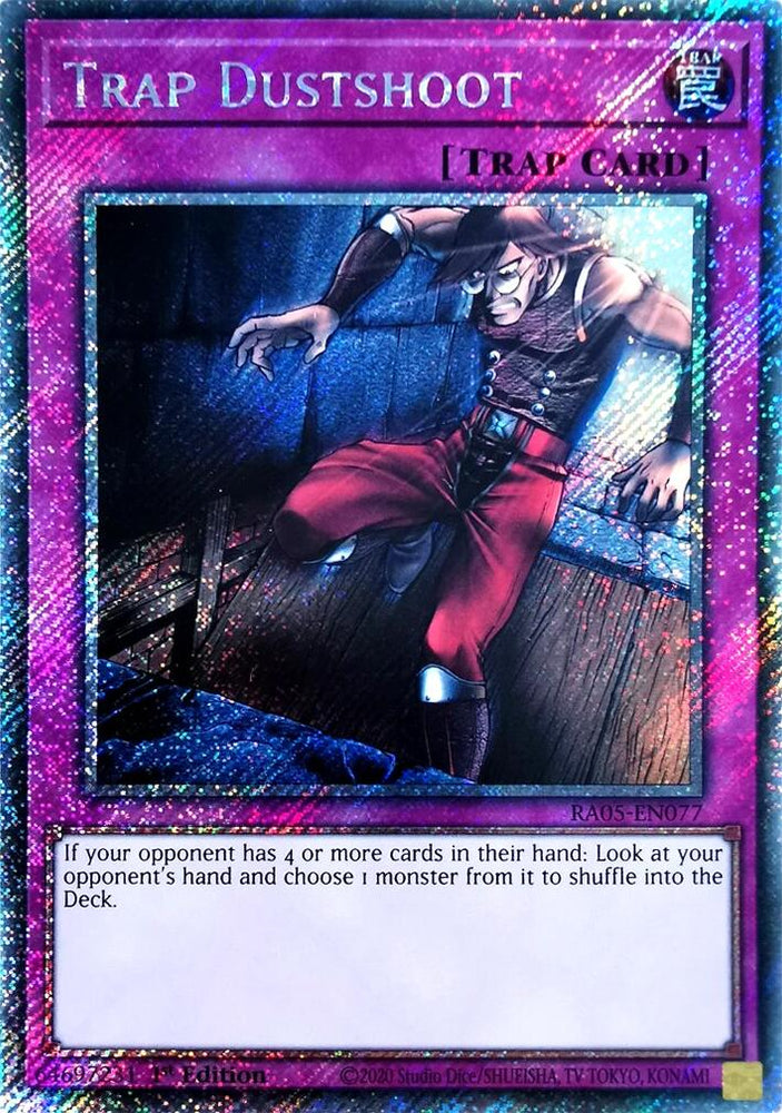 Trap Dustshoot (Platinum Secret Rare) [RA05-EN077] Platinum Secret Rare Yu-Gi-Oh!