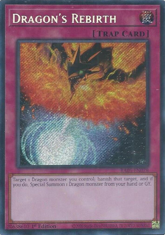 Dragon's Rebirth (Secret Rare) [RA05-EN078] Secret Rare Yu-Gi-Oh!