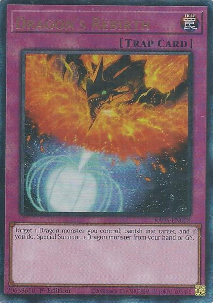 Dragon's Rebirth (Ultimate Rare) [RA05-EN078] Ultimate Rare Yu-Gi-Oh!