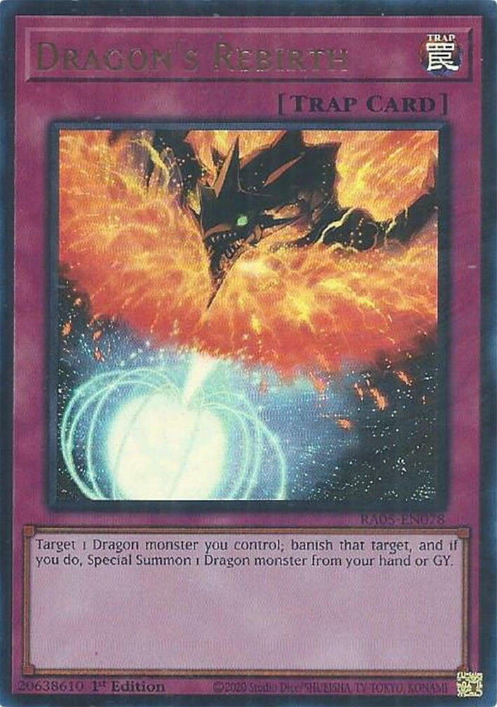 Dragon's Rebirth (Ultra Rare) [RA05-EN078] Ultra Rare Yu-Gi-Oh!