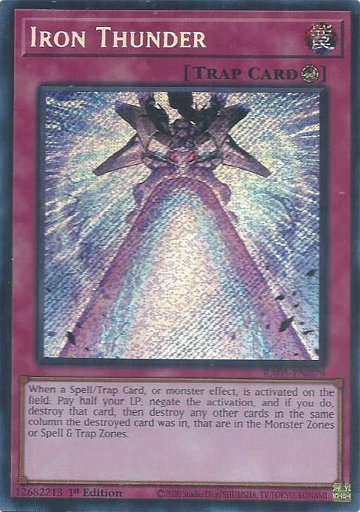 Iron Thunder (Secret Rare) [RA05-EN079] Secret Rare Yu-Gi-Oh!