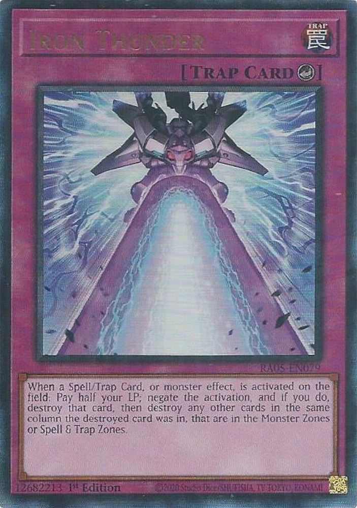 Iron Thunder (Ultimate Rare) [RA05-EN079] Ultimate Rare Yu-Gi-Oh!