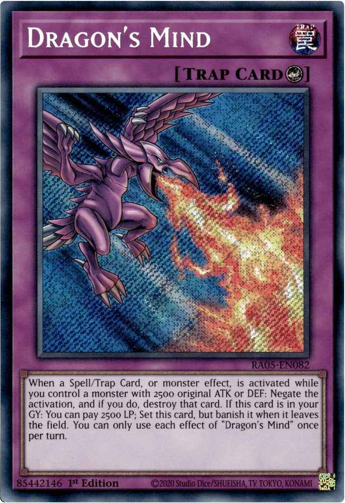 Dragon's Mind (Secret Rare) [RA05-EN082] Secret Rare Yu-Gi-Oh!