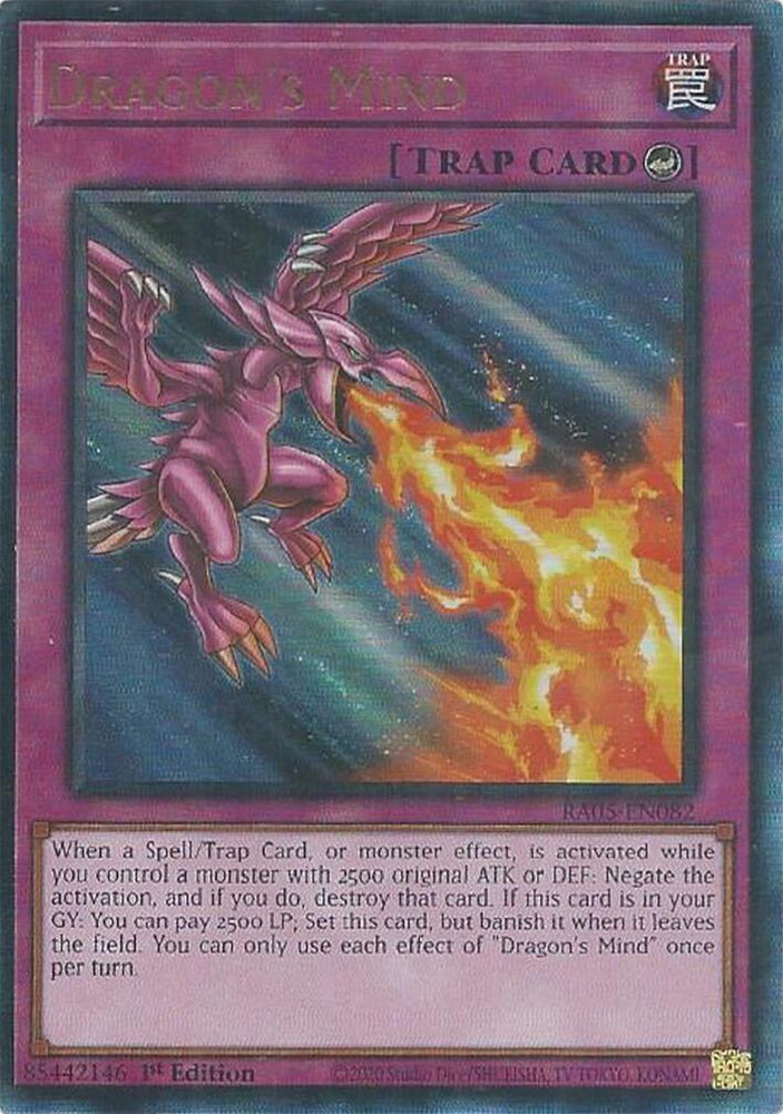 Dragon's Mind (Ultimate Rare) [RA05-EN082] Ultimate Rare Yu-Gi-Oh!