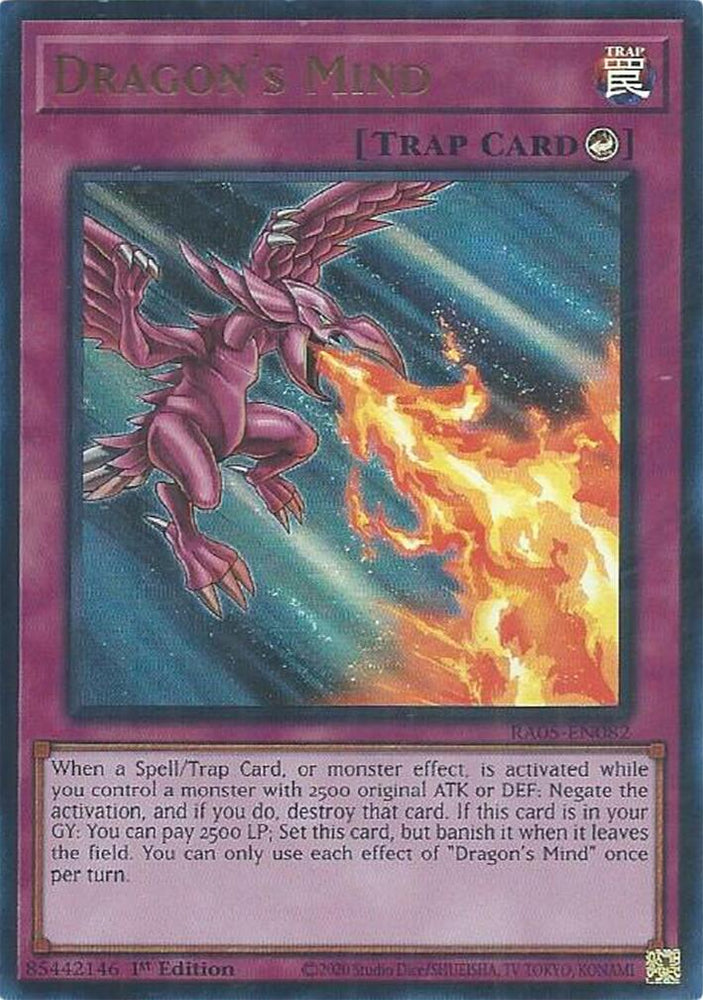Dragon's Mind (Ultra Rare) [RA05-EN082] Ultra Rare Yu-Gi-Oh!