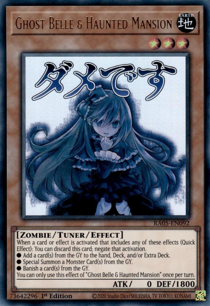 Ghost Belle & Haunted Mansion [RA05-EN092] Ultra Rare Yu-Gi-Oh!