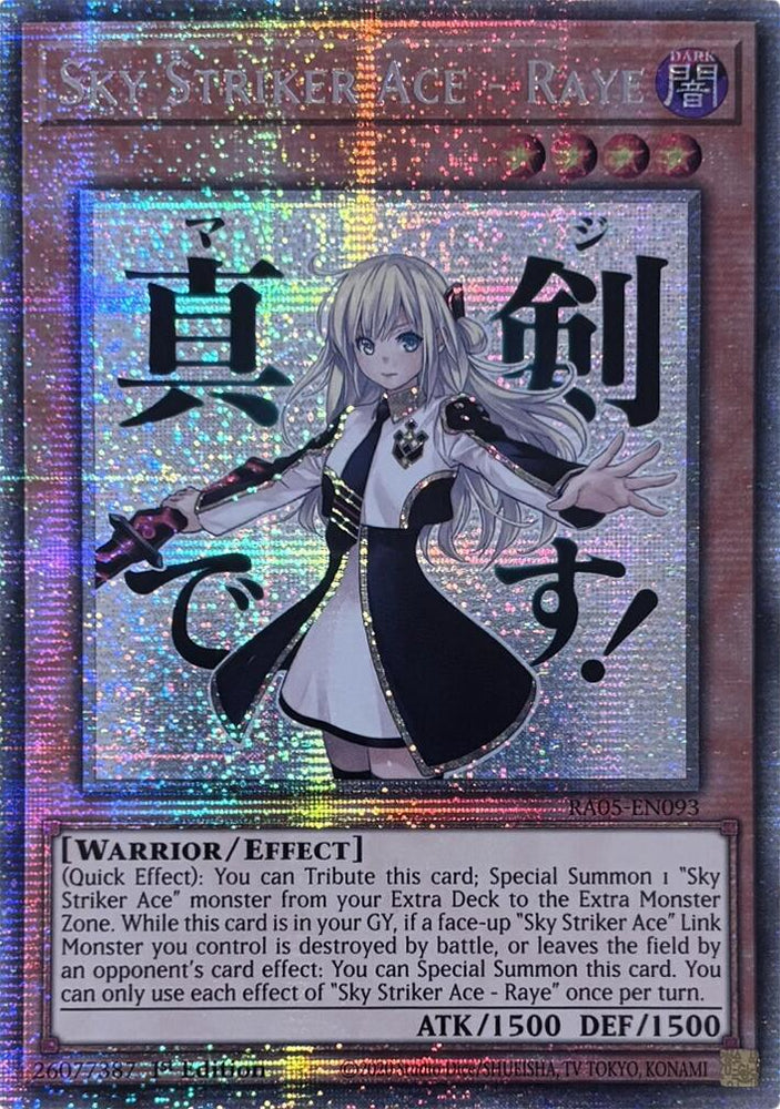 Sky Striker Ace - Raye (Starlight Rare) [RA05-EN093] Starlight Rare Yu-Gi-Oh!