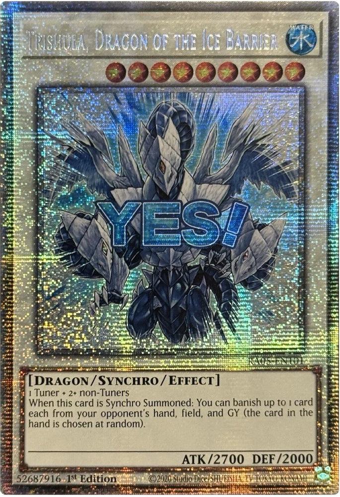 Trishula, Dragon of the Ice Barrier (Starlight Rare) [RA05-EN101] Starlight Rare Yu-Gi-Oh!