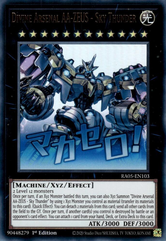 Divine Arsenal AA-ZEUS - Sky Thunder [RA05-EN103] Ultra Rare Yu-Gi-Oh!