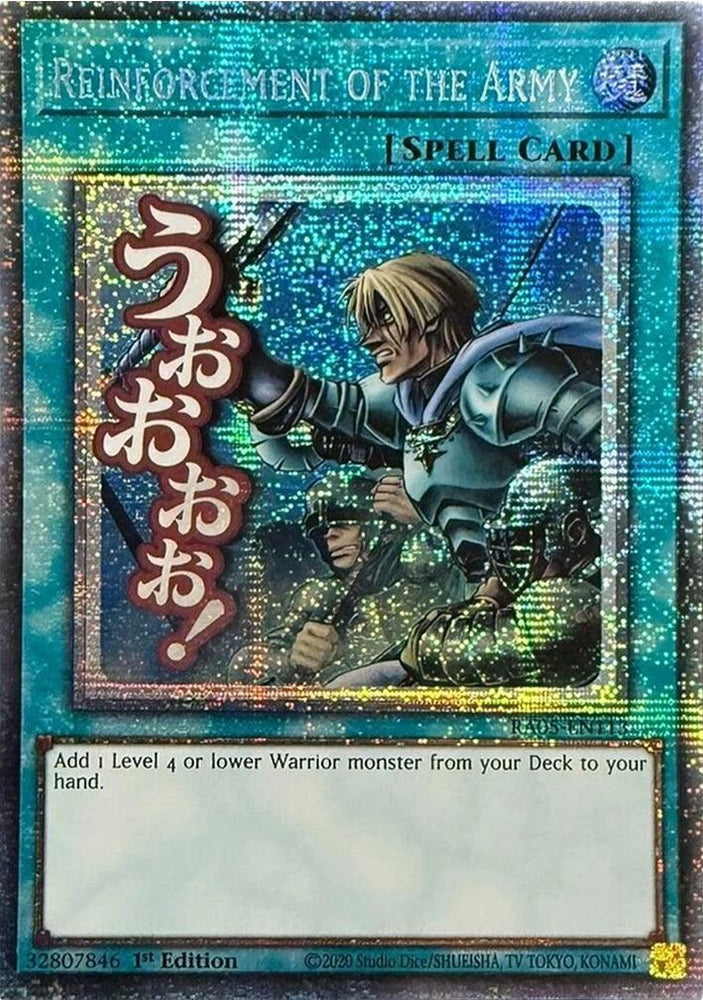 Reinforcement of the Army (Starlight Rare) [RA05-EN113] Starlight Rare Yu-Gi-Oh!
