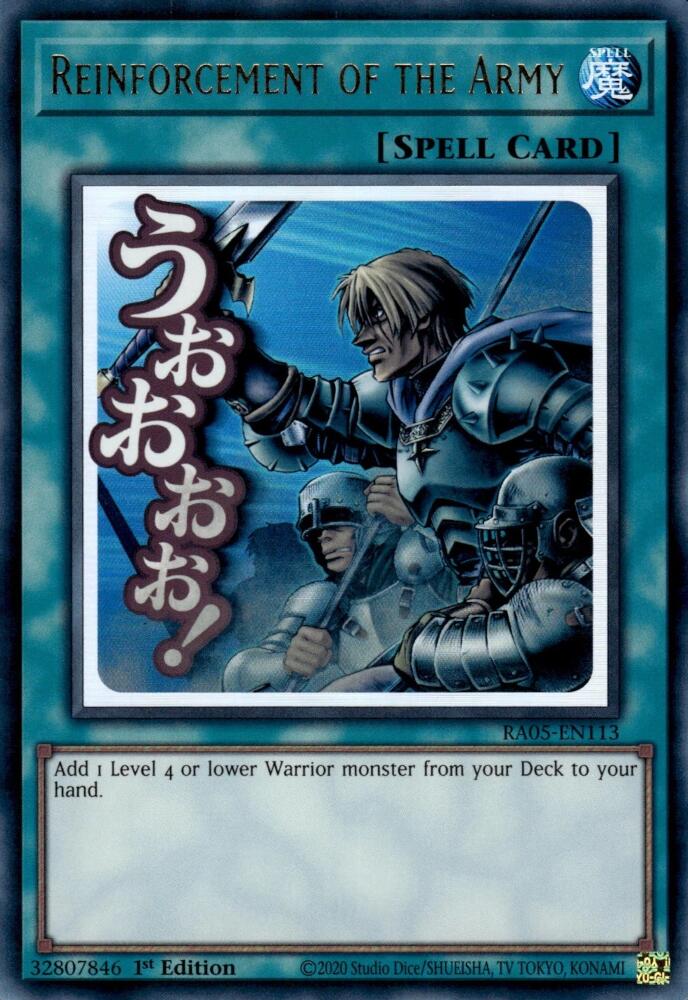 Reinforcement of the Army [RA05-EN113] Ultra Rare Yu-Gi-Oh!