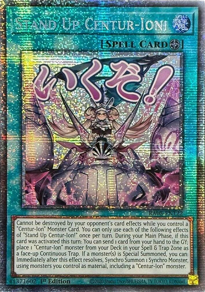 Stand Up Centur-Ion! (Starlight Rare) [RA05-EN122] Starlight Rare Yu-Gi-Oh!