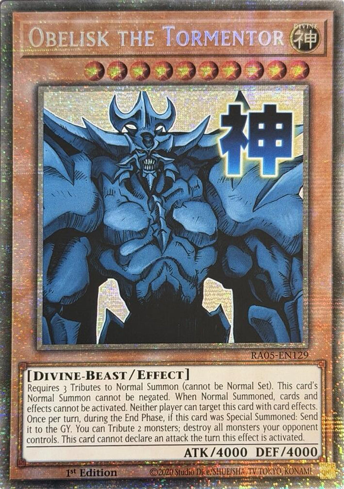 Obelisk the Tormentor (Starlight Rare) [RA05-EN129] Starlight Rare Yu-Gi-Oh!