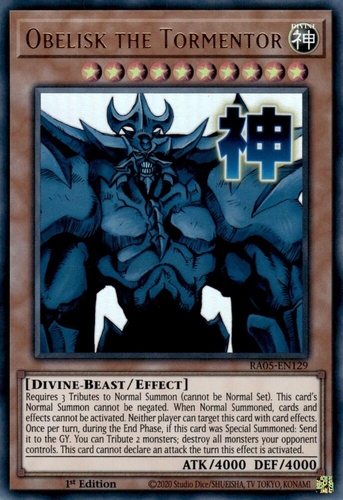 Obelisk the Tormentor [RA05-EN129] Ultra Rare Yu-Gi-Oh!