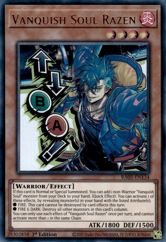 Vanquish Soul Razen [RA05-EN134] Ultra Rare Yu-Gi-Oh!