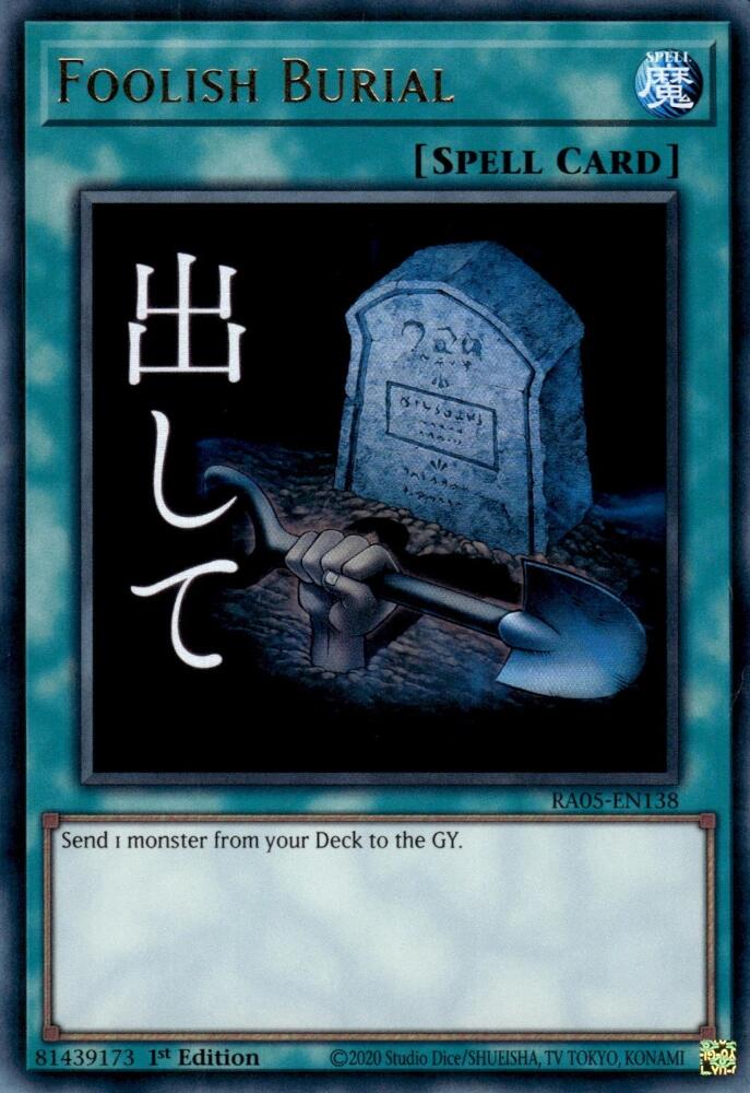 Foolish Burial [RA05-EN138] Ultra Rare Yu-Gi-Oh!