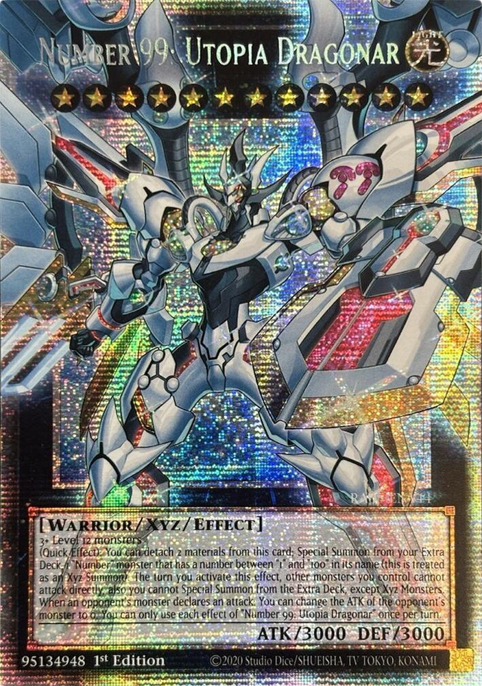 Number 99: Utopia Dragonar (Starlight Rare) [RA05-EN144] Starlight Rare Yu-Gi-Oh!