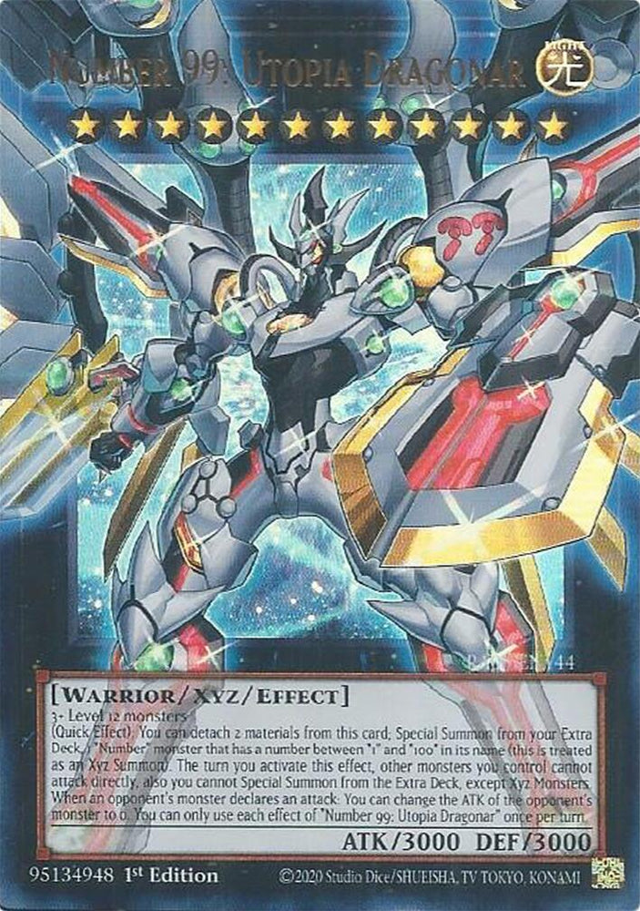 Number 99: Utopia Dragonar [RA05-EN144] Ultra Rare Yu-Gi-Oh!