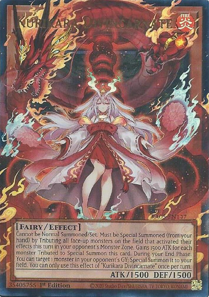 Kurikara Divincarnate [RA05-EN147] Ultra Rare Yu-Gi-Oh!