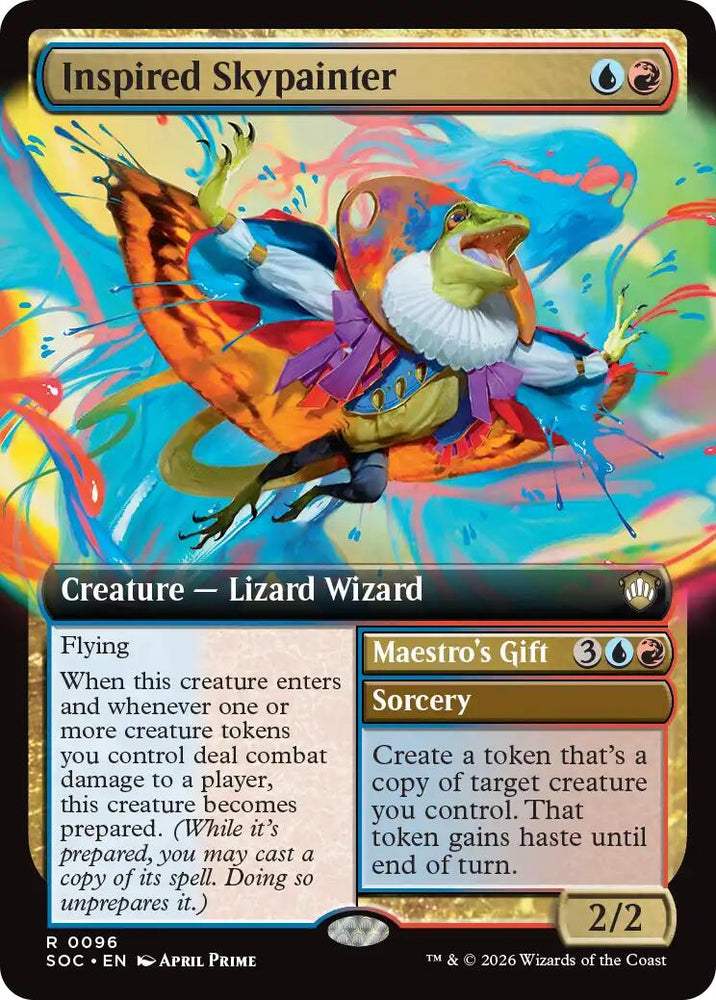Inspired Skypainter (Extended Art) [Secrets of Strixhaven Commander] Magic: The Gathering