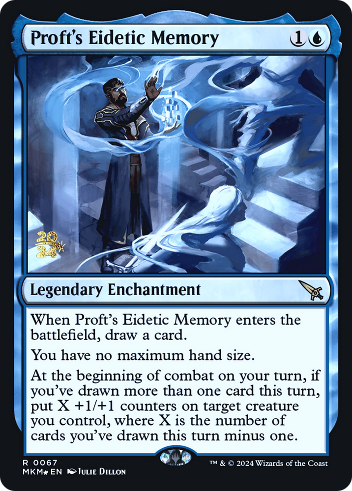 Proft's Eidetic Memory [Murders at Karlov Manor Prerelease Promos] Magic: The Gathering