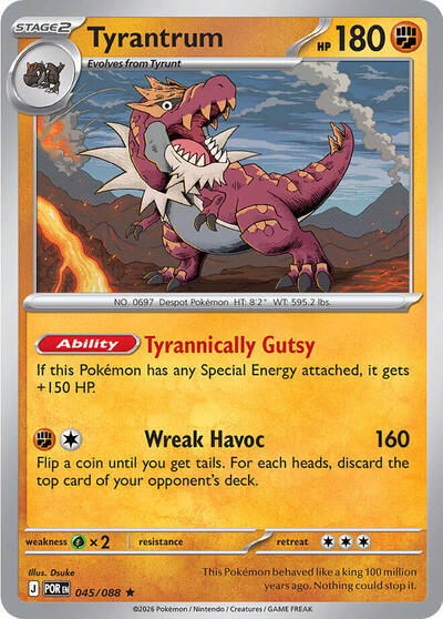 Tyrantrum (045/088) (Deck Exclusive) [Mega Evolution: Perfect Order] Pokémon