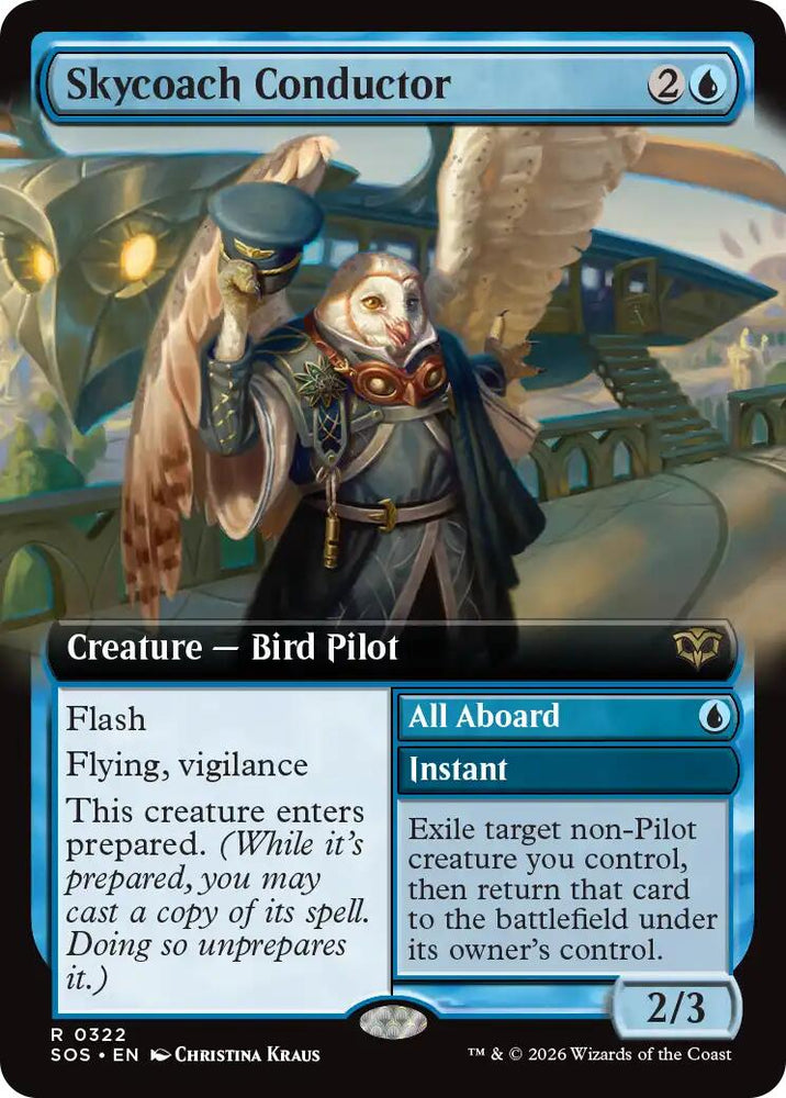 Skycoach Conductor (Extended Art) [Secrets of Strixhaven] Magic: The Gathering