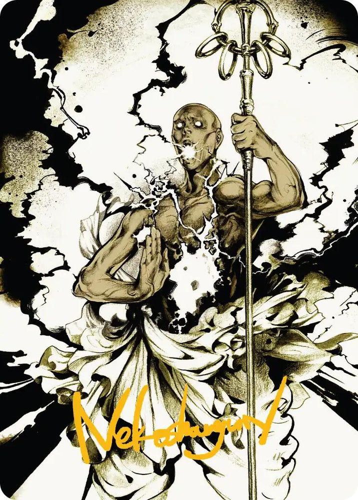 Burst Lightning Art Card (Gold-Stamped Signature) [Secrets of Strixhaven Art Series] Magic: The Gathering