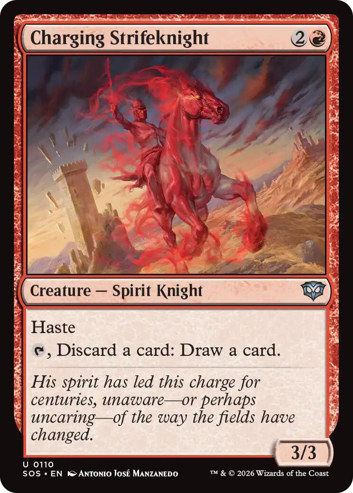 Charging Strifeknight [Secrets of Strixhaven] Magic: The Gathering