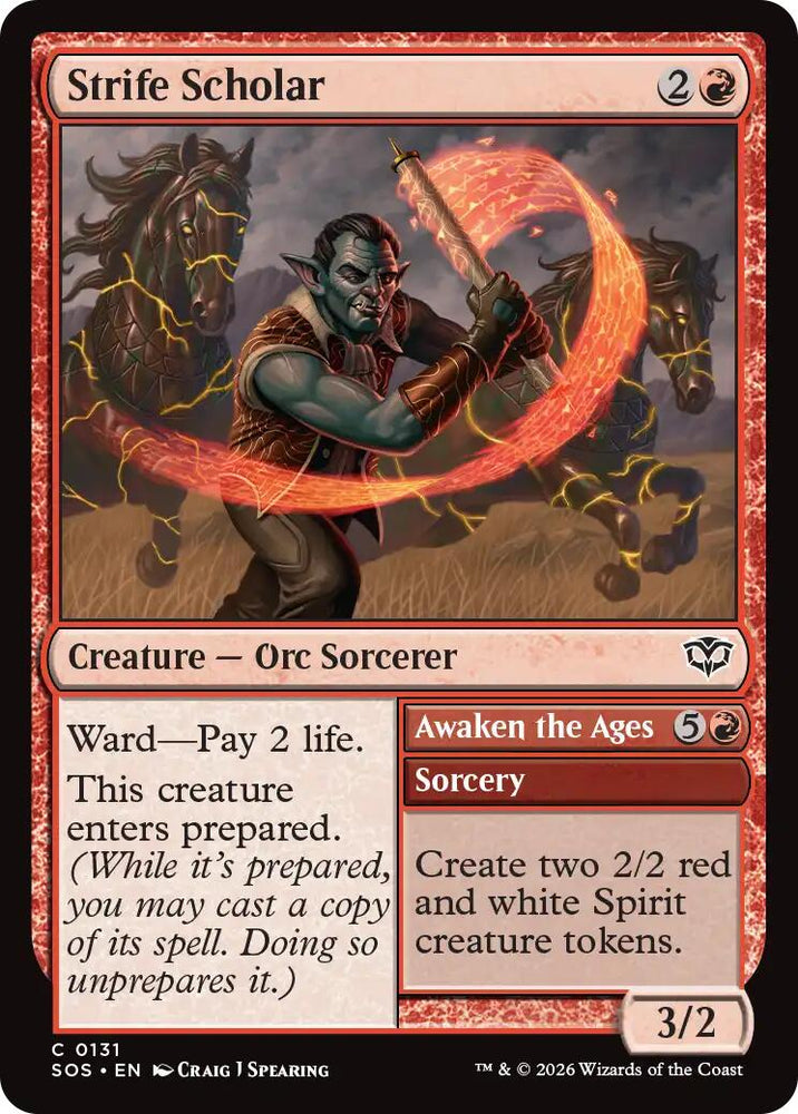 Strife Scholar [Secrets of Strixhaven] Magic: The Gathering