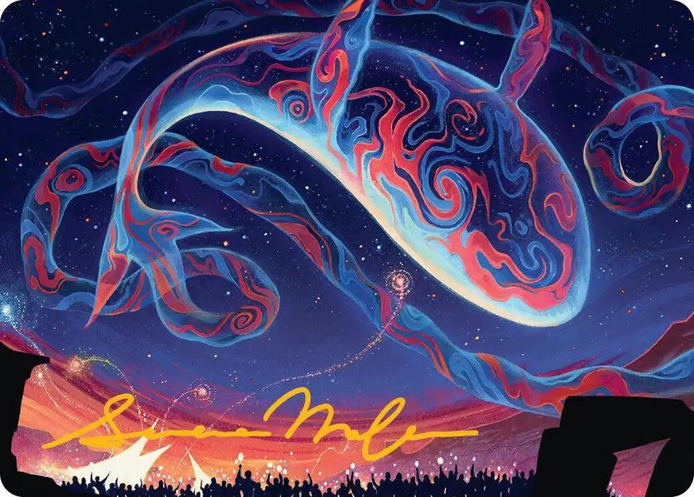 Spectacular Skywhale Art Card (Gold-Stamped Signature) [Secrets of Strixhaven Art Series] Magic: The Gathering