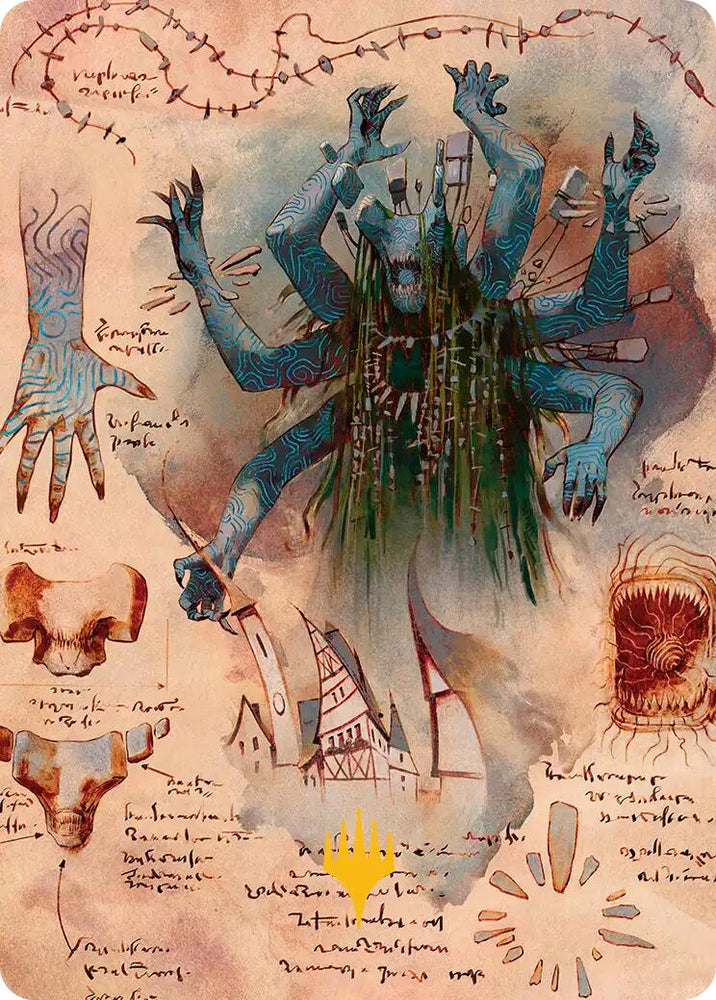 The Dawning Archaic Art Card (Gold-Stamped Planeswalker Symbol) [Secrets of Strixhaven Art Series] Magic: The Gathering