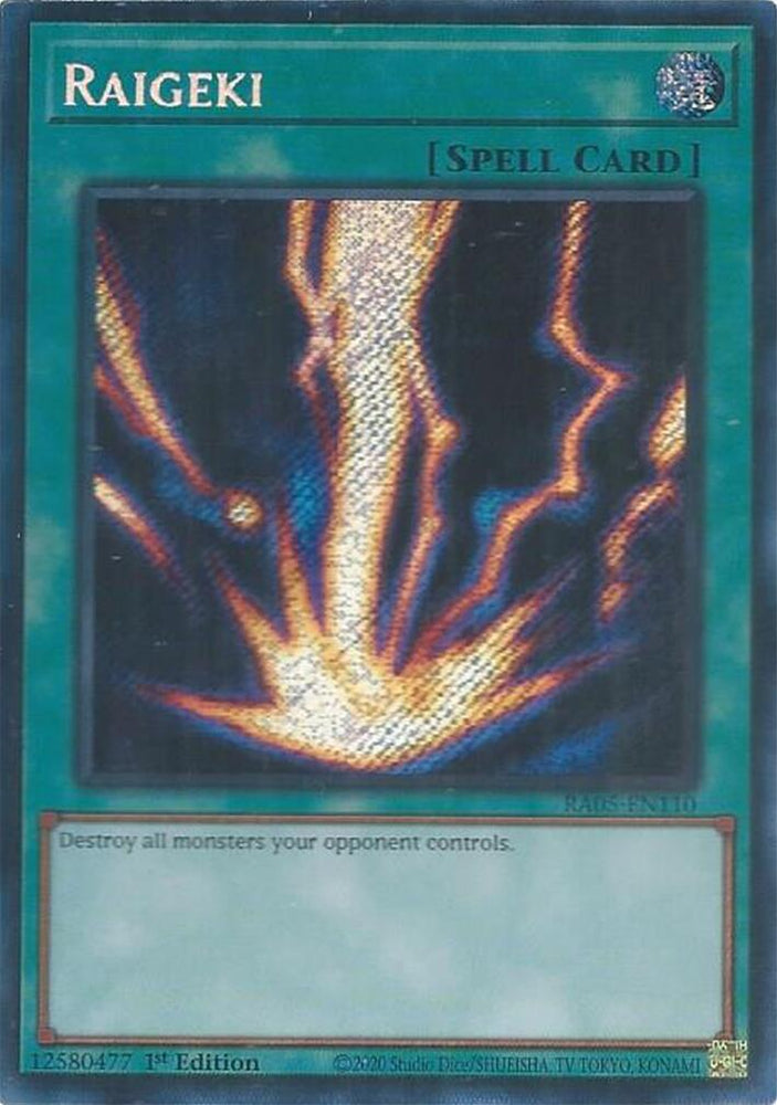 Raigeki (Secret Rare) [RA05-EN110] Secret Rare Yu-Gi-Oh!