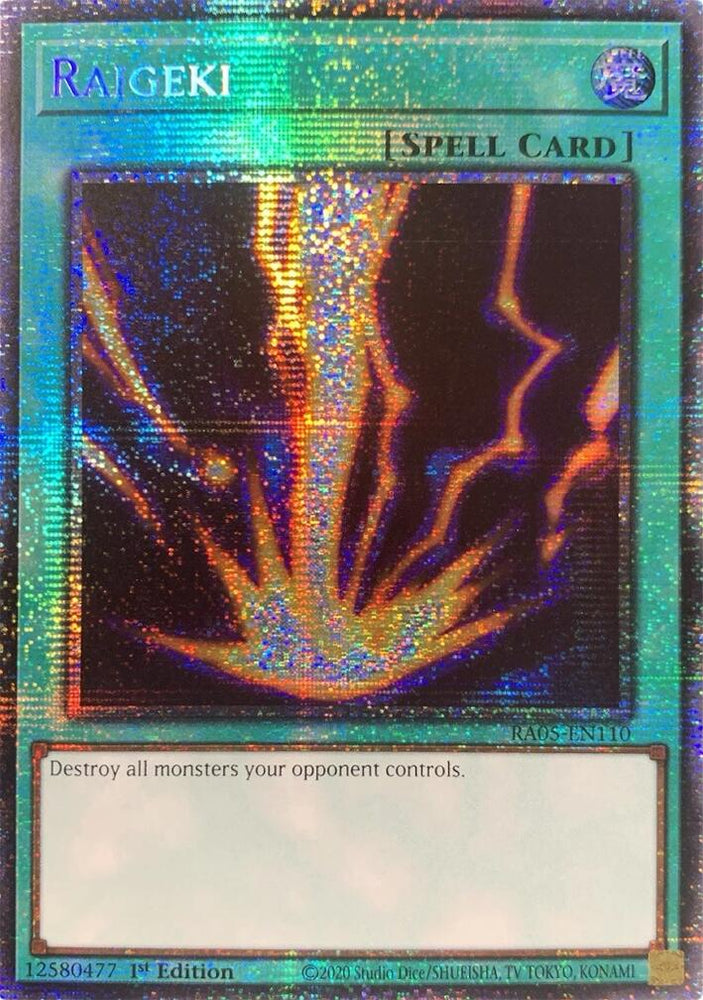 Raigeki (Starlight Rare) [RA05-EN110] Starlight Rare Yu-Gi-Oh!