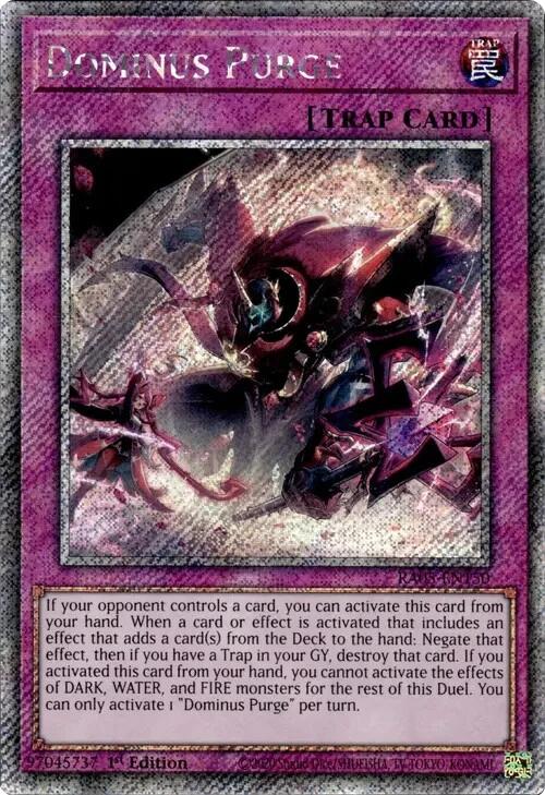 Dominus Purge (Platinum Secret Rare) [RA05-EN150] Platinum Secret Rare Yu-Gi-Oh!