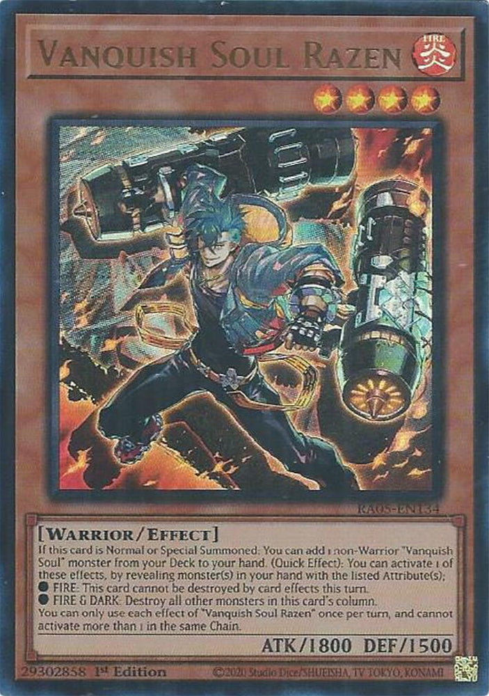 Vanquish Soul Razen (Ultra Rare) [RA05-EN134] Ultra Rare Yu-Gi-Oh!