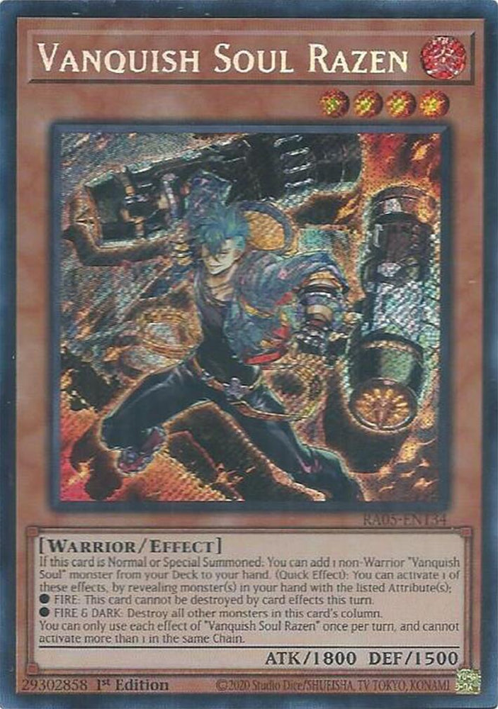 Vanquish Soul Razen (Secret Rare) [RA05-EN134] Secret Rare Yu-Gi-Oh!
