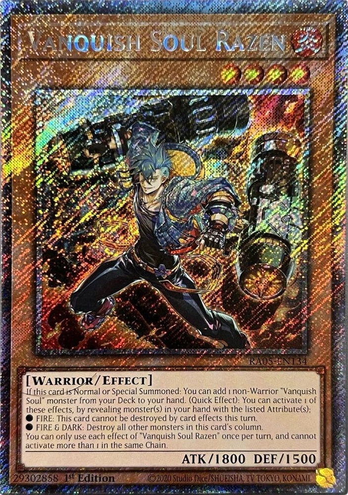 Vanquish Soul Razen (Platinum Secret Rare) [RA05-EN134] Platinum Secret Rare Yu-Gi-Oh!
